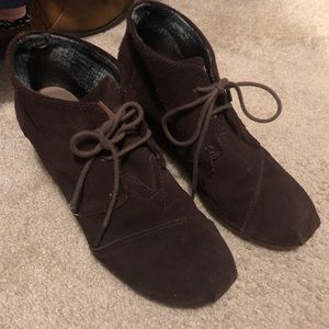 Toms wedge bootie